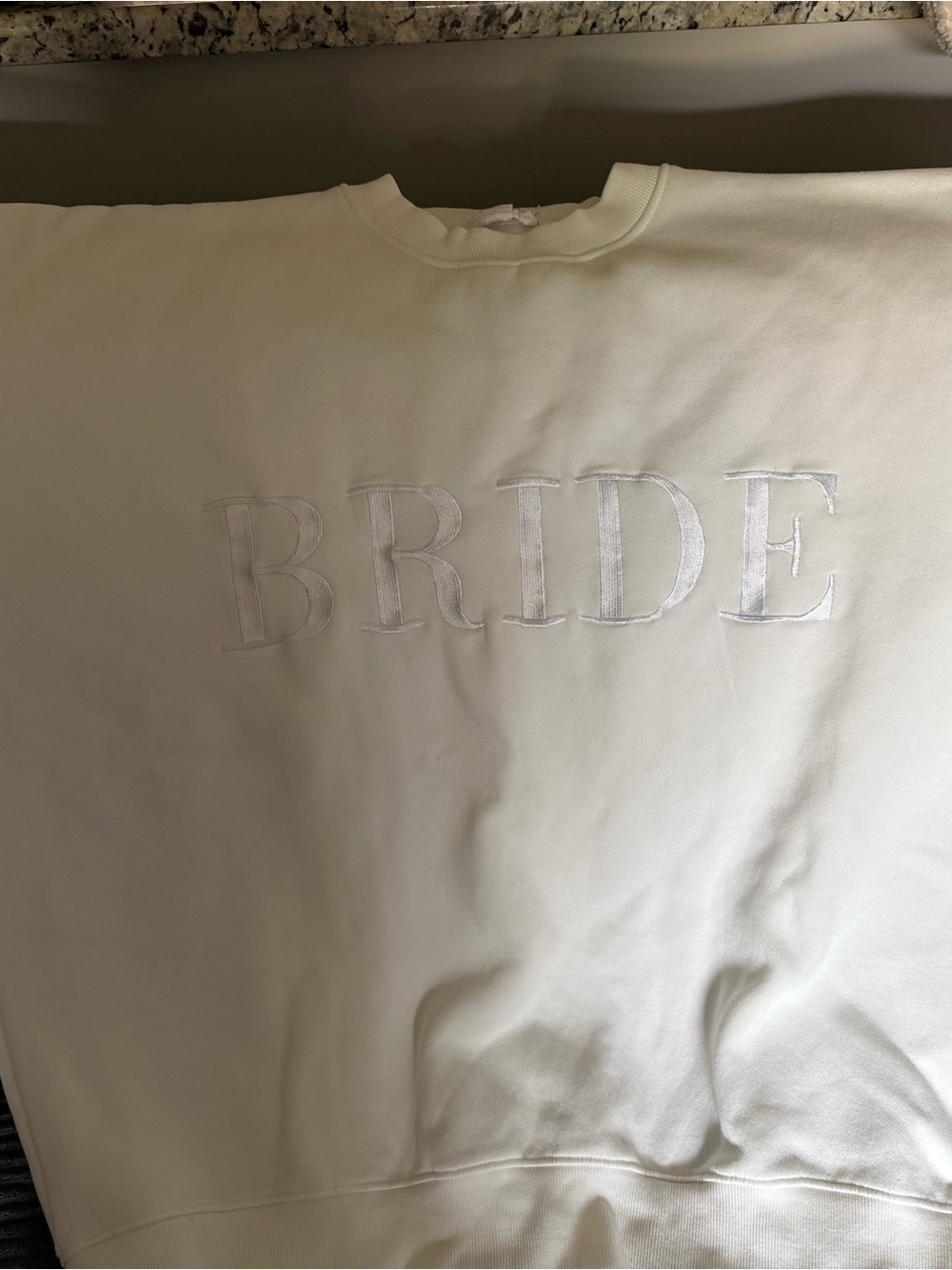 Six stories Bride Embroidered Sweatshirt - White